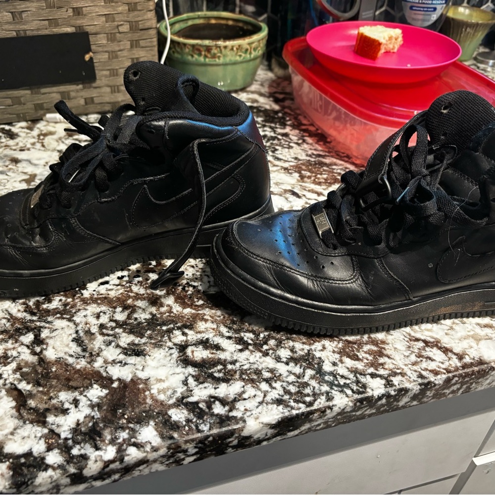 Black High-Top Nike Air Force 1